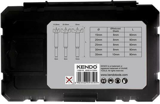 Kendo Σετ Τρυπάνια Μεντεσέ για Ξύλο 5τμχ