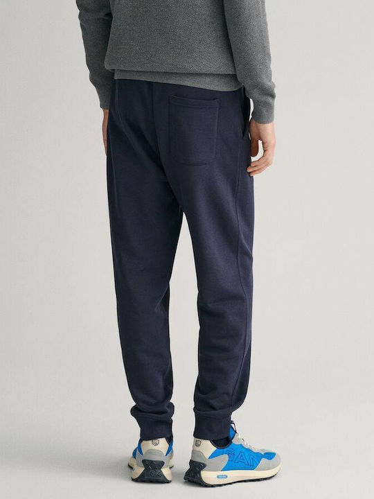 Cargo Football Sweatpants with Elastic Dark Blue