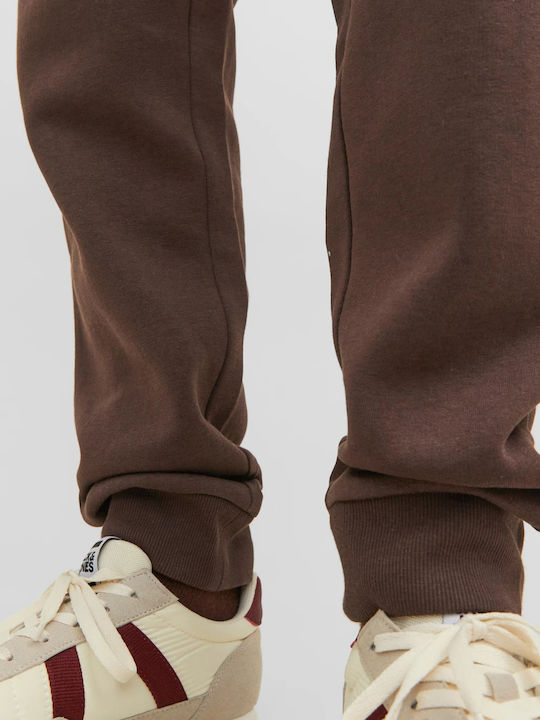 GORDON Men's Sweatpants with Rubber Seal Brown