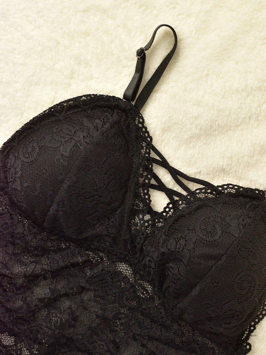Potre Women's Bralette Bra Black
