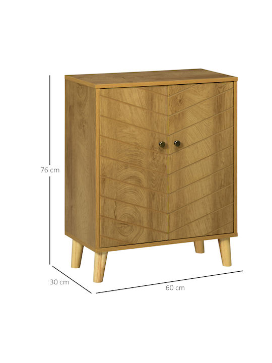Wooden Storage Drawers L60xW30xH76cm