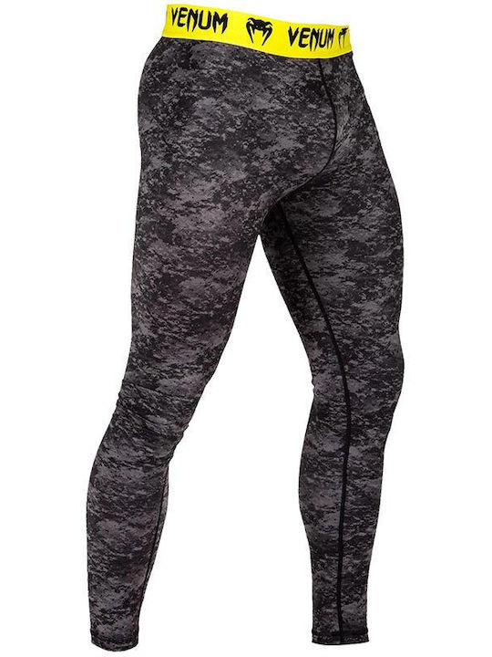 Venum Grappling Spats Long Men Martial Arts Leggings Black