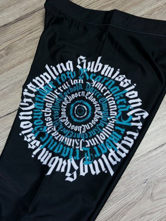 Manto Lang Männer Kampfsport Leggings Schwarz