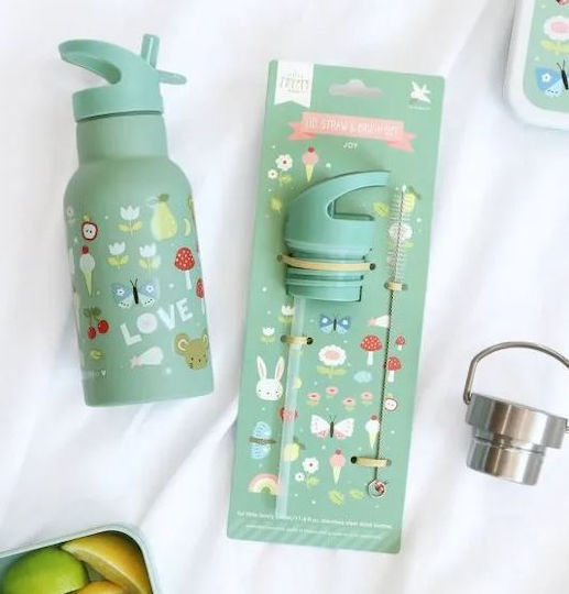 A Little Lovely Company Spare Lid for Thermos 350ml made of Steel Green
