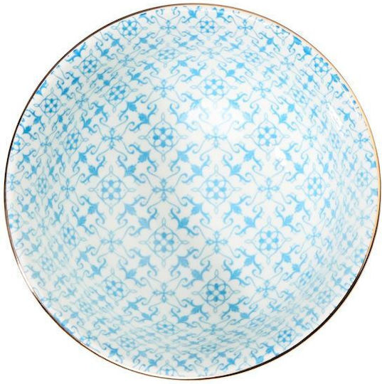 Butlers Ornaments Round Porcelain Blue Cereal Serving Bowl with Diameter 11.5cm