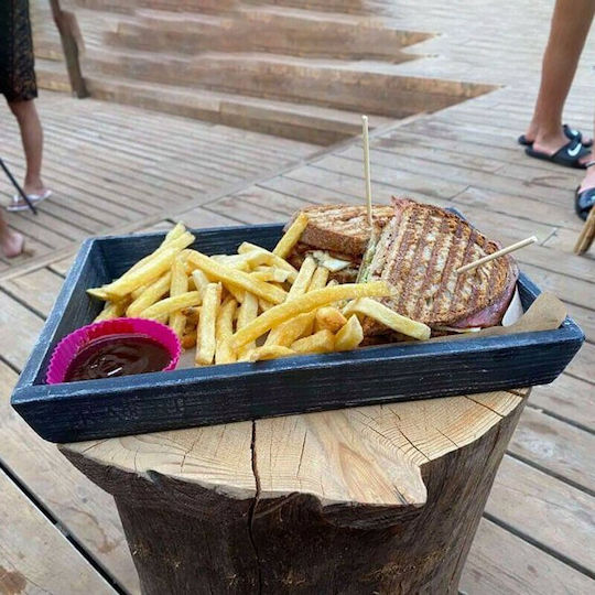 Nakaro Wood Carrier Serving Basket Wooden with Dimensions 30x20x4cm 1pcs