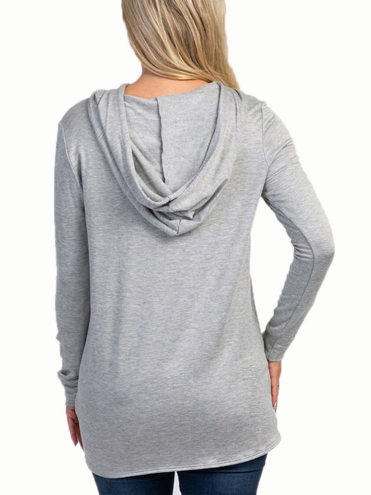 Queen Mother Maternity Top Gray