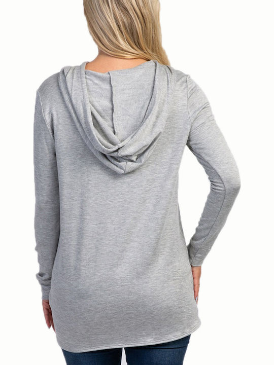 Queen Mother Maternity Top Gray
