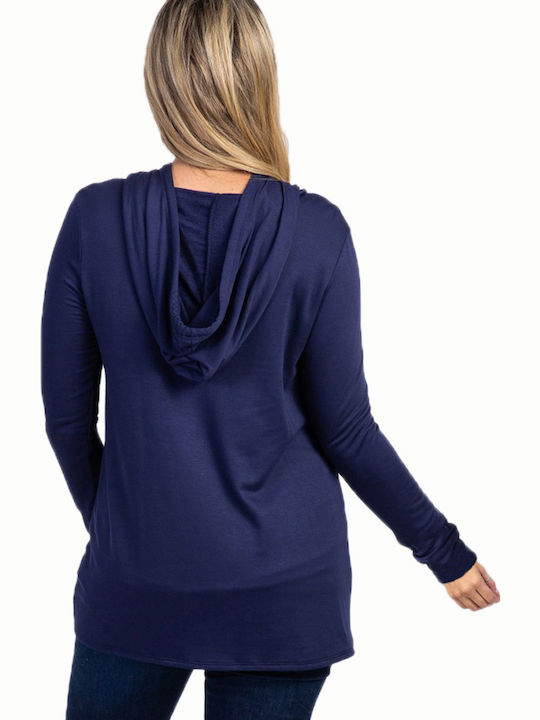 Queen Mother Maternity Top Blue