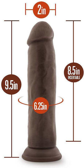 Dr. Skin Dildo realist cu ventuză Maro 23cm