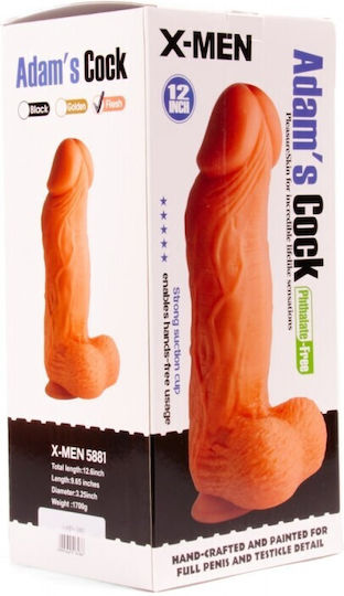 X-Men Dildo Dildo realist cu Testicule și Ventuză 76cm