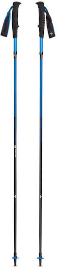 Black Diamond Pair of Compact Carbon Fiber Trekking Poles with 3 Sections Distance Blue 140gr