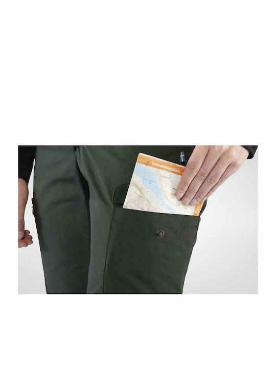 Fjallraven Kaipak Femei Lung Pantaloni de drumeție Roșu