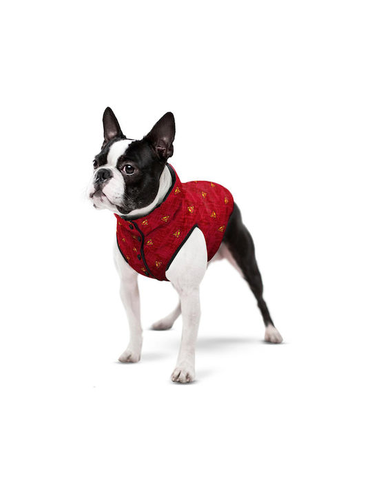 WauDog Superman Red Waterproof Dog Coat with 50cm Back Length