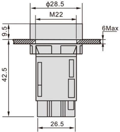 Topelcom Industrial Push Button 03.002.0015