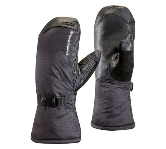 Black Diamond Gloves Mountaineering and Climbing Mittens with Waterproof Protection and Thermal Insulation Black