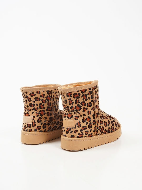 Kids Suede Boots Tabac Brown