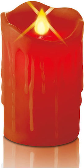 Christmas Plastic Red Battery Candle