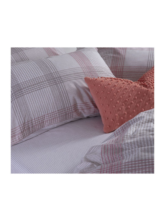 Nef-Nef Homeware Sheet Sets Queen 240x270cm. Bradford Coral 4pcs