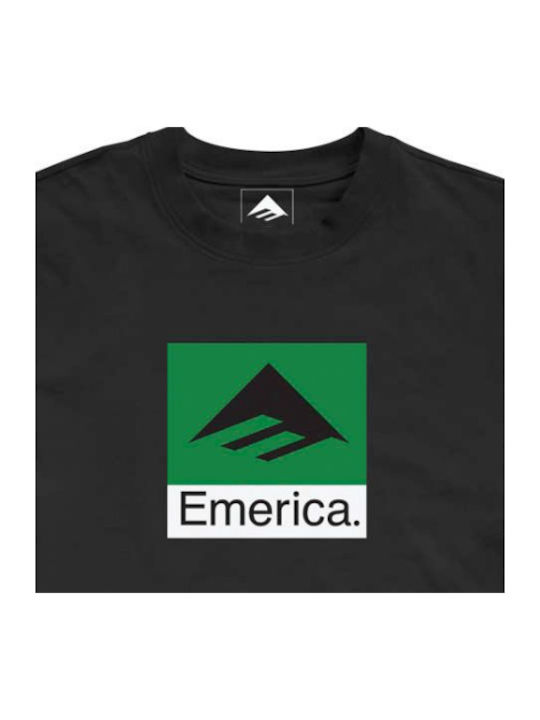 Emerica Classic Combo T-shirt Bărbătesc cu Mânecă Scurtă Negru