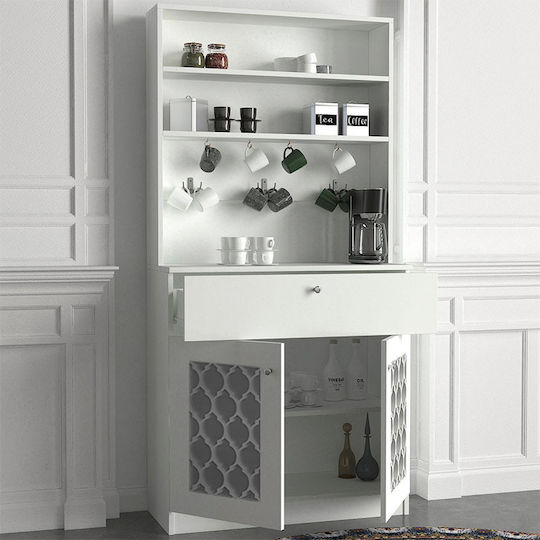 Στήλη Κουζίνας Axel 90x37x183.6cm Λευκό