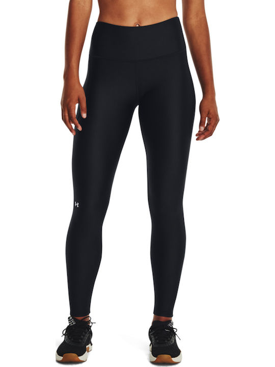 Women's Long Running Legging Shiny & High Waisted Black