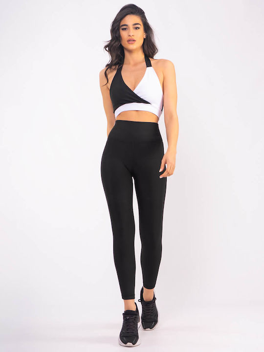 Training Women's Long Firming High Waist Push Up Leggings Black