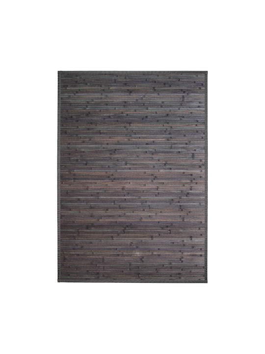 A-S Bamboo Rug Rectangular Dark Grey