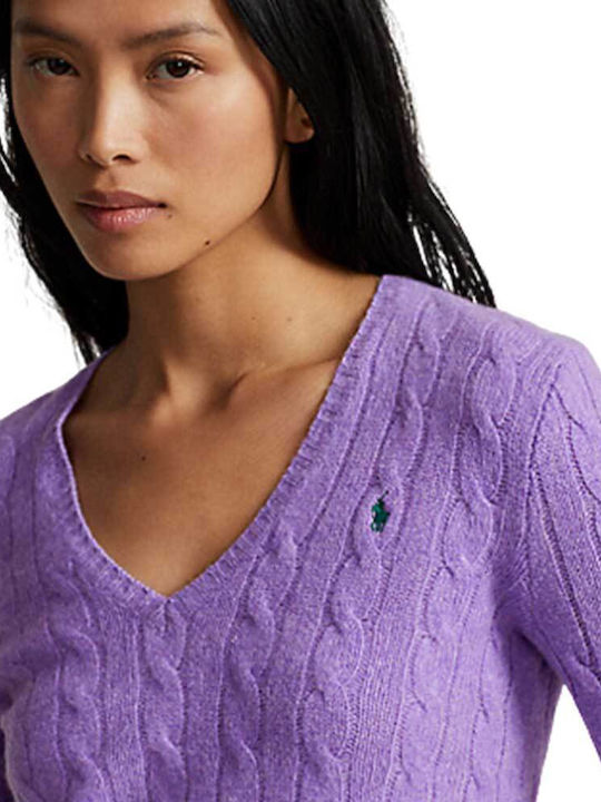 Ralph Lauren Women's Long Sleeve Pullover Wool Lilacc