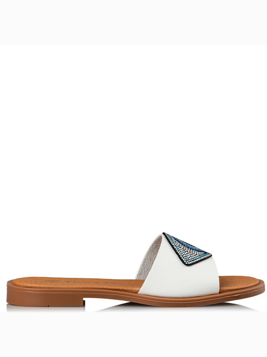 Envie Shoes Women's Flat Sandals in White Color