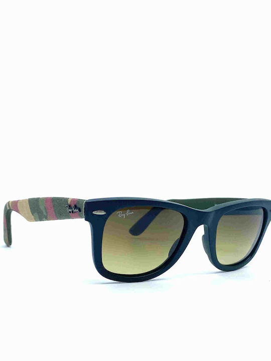 Ray Ban Bărbați Ochelari de soare cu Negru Rame din plastic Cadru și Maro Ochelari de soare Lentilă RB2140 6062/85