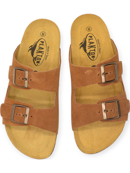 Women's Flat Sandals Afelpado Cuero