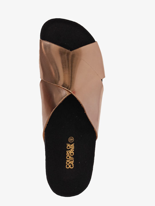 Γυναικεία Σανδάλια Flatforms Χρυσά