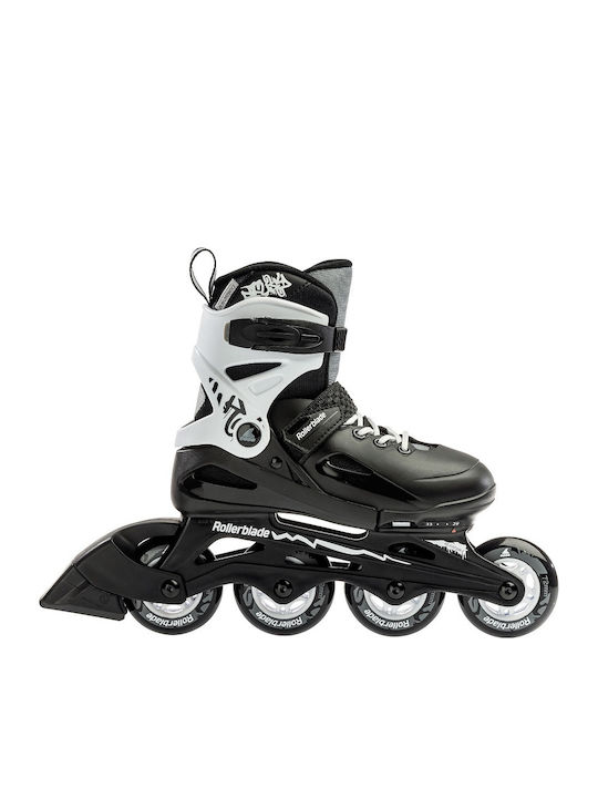 Rollerblade Fury Kids Adjustable Inline Rollers Black