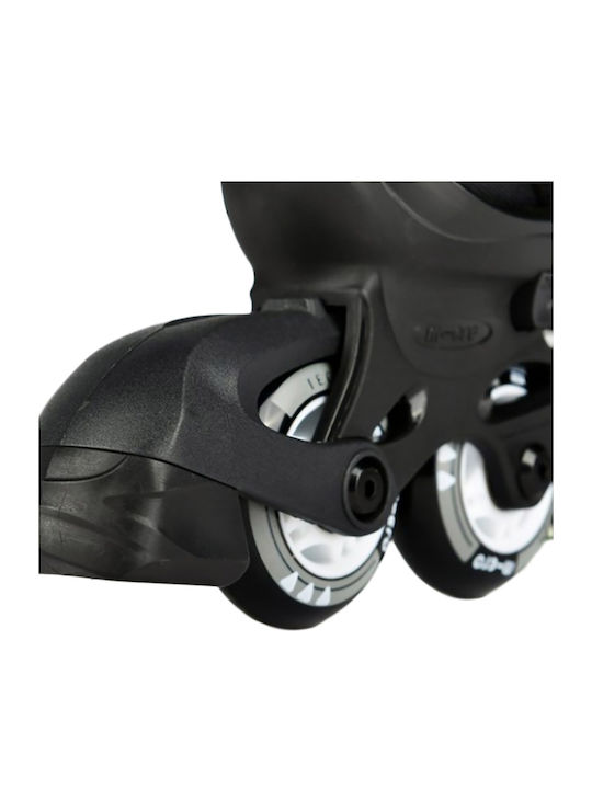 Micro Joy Black White Mis Inline Αυξομειούμενα Rollers Μαύρα Παιδικά