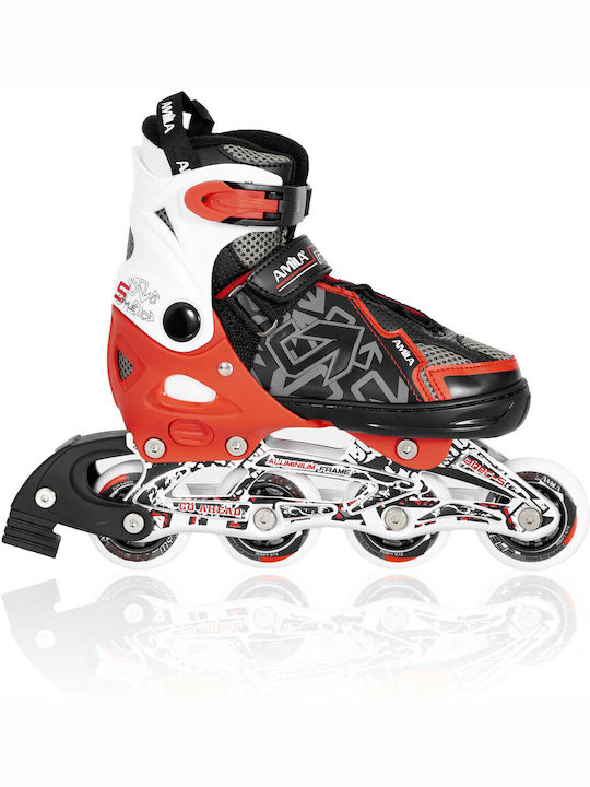 AMILA Inline Αυξομειούμενα Rollers Κόκκινα Παιδικά