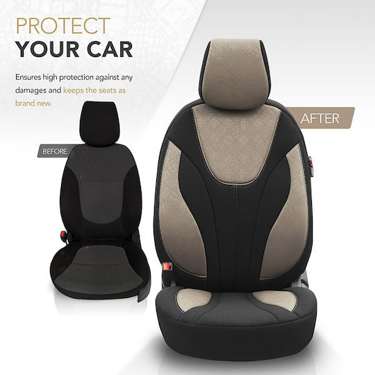 Otom 11бр Памук Ruby Design Universal Черен / Бежов
