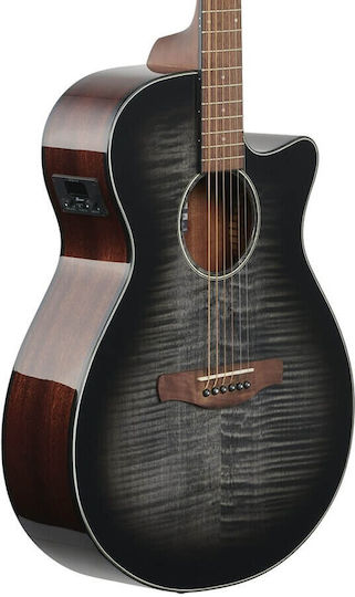 Ibanez Semi-Akustik Gitarre AEG70-TCH Ausschnitt Holzkohle