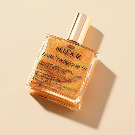 Nuxe Huile Prodigieuse OR Dry Shimmering Oil for Face Hair and Body 50ml