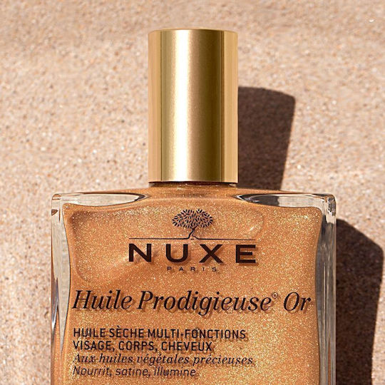 Nuxe Huile Prodigieuse OR Dry Shimmering Oil for Face Hair and Body 50ml