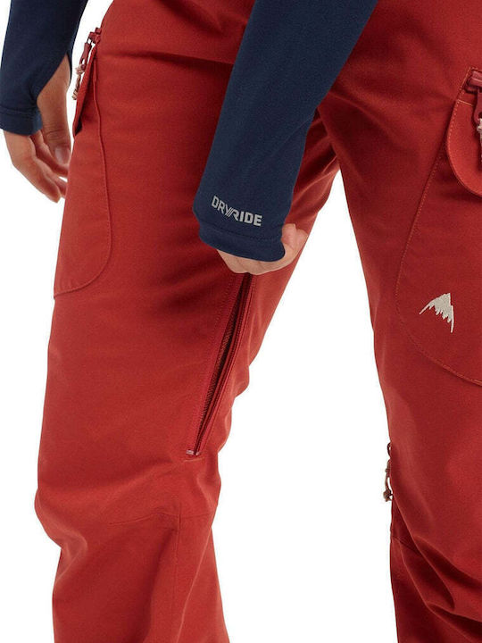 Burton Gloria 205551-601 Дамски Сноуборд-панталони Ски & Сноуборд Червен