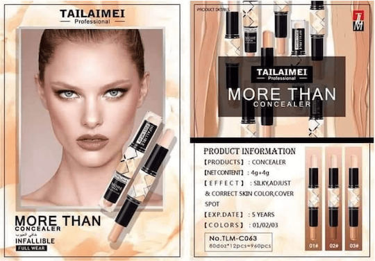 Tailaimei Cosmetics Corector Bronzer Stick Dublu 01