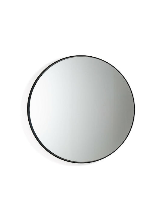 La Redoute Interieurs Oglindă de Perete cu Negru Ramă din Diametru 20cm 1buc
