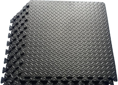 Viking EVA Gym Floor Puzzle Mat Black 4pcs 60x60x1.2cm VIK-