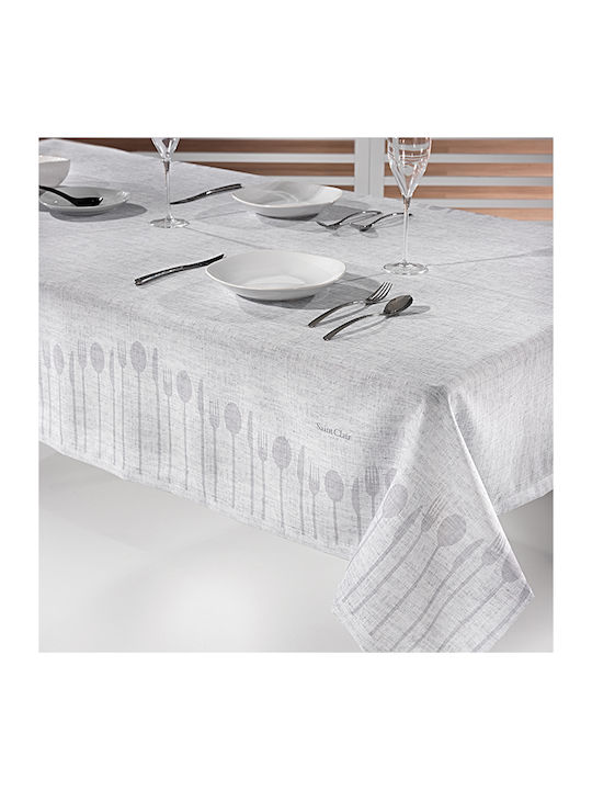 Saint Clair Каре трапезарна покривка Christmas Table Decorations 1007 Silver 145x145cm 1719030216027