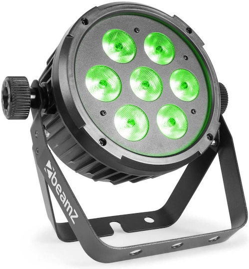 BeamZPro Mod de lumină LED PAR DMX BT280 Amber / UV / Roșu / Roșu / Verde / Alb natural
