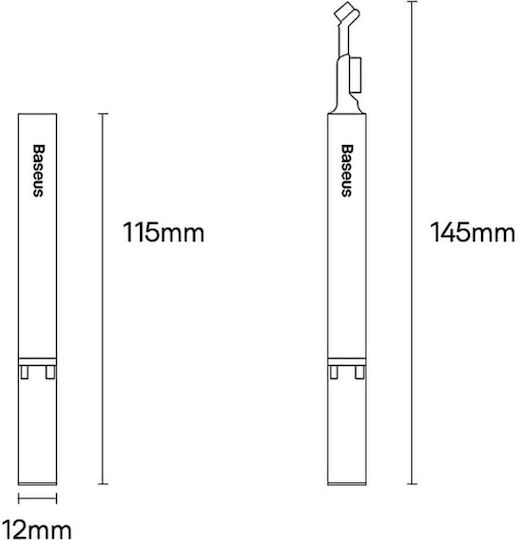Baseus Bluetooth-Ohrhörer Zubehör Fall Kunststoff für Apple AirPods 1 / AirPods 2