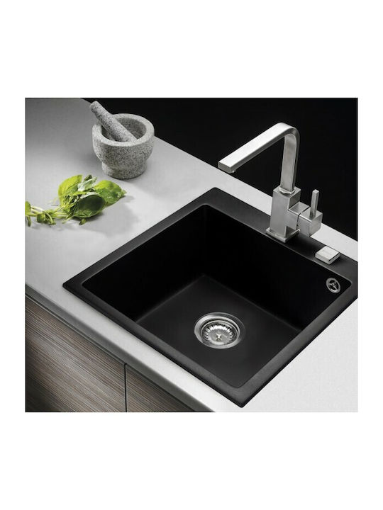 Pyramis Istros 1B 070043911 Drop-In Мивка от Синтетичен Гранит Ш46xД50см Бежов