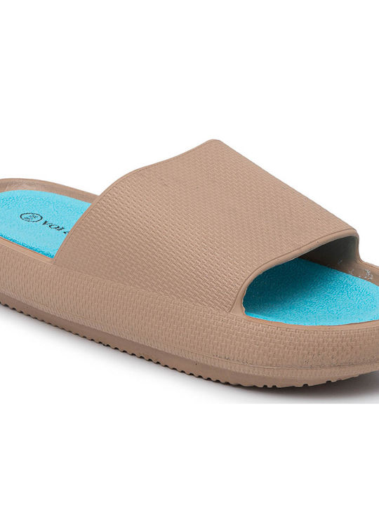 Frauen Flip Flops in Beige Farbe