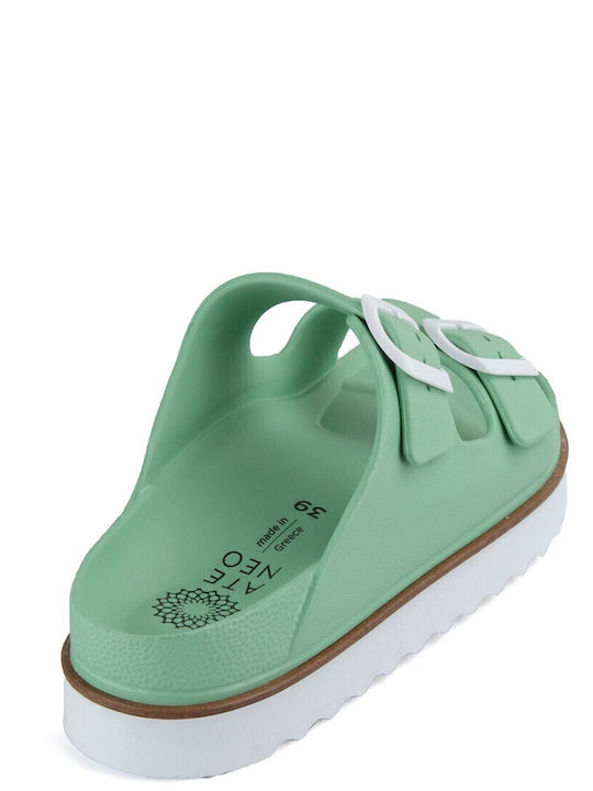 Sea 102 Σαγιονάρες σε στυλ Πέδιλα με Πλατφόρμα Mint